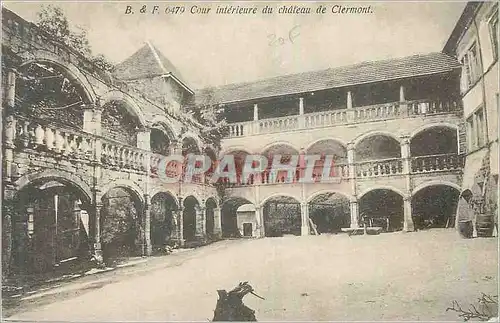 Cartes postales Cour Interieur du Chateau de Clermont