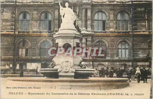 Cartes postales Roanne Monument du Centenaire de la Defense Nationale (1814 1914)