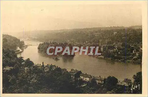 Ansichtskarte AK Lyon (Rhone) La Douce France La Saone et l'Ile Barbe