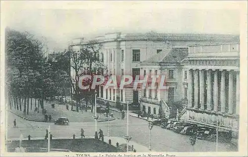 Cartes postales Tours Le Palais de Justice et la Nouvelle Poste