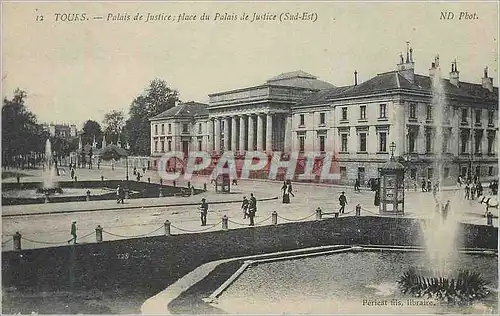 Ansichtskarte AK Tours Le Palais de Justice place du Palais de Justice (Sud Est)