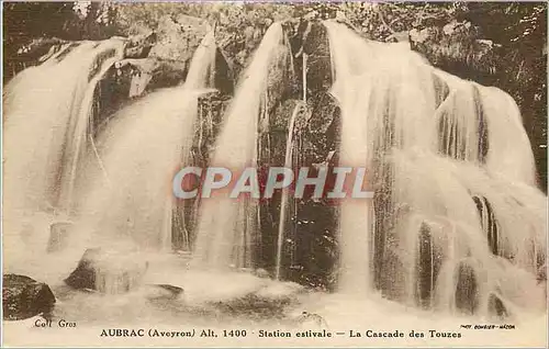 Cartes postales Aubrac (Aveyron) Alt 1400 Station Estivale La Cascade des Touzes