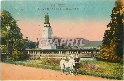 Cartes postales Metz L'Esplanade Au fond Le St Quentin
