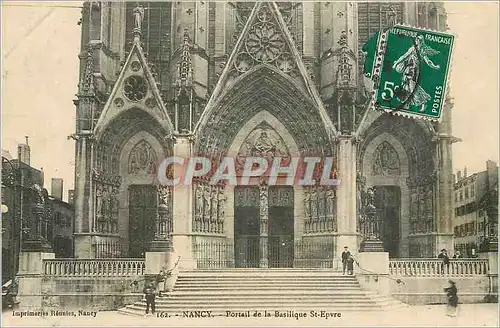 Cartes postales Nancy Portail de la Basilique st Epvre