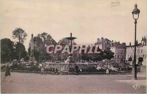 Ansichtskarte AK Nancy La Ville aux Portes d'Or Place Carnot Le Jet d'Eau et le Monument Carnot