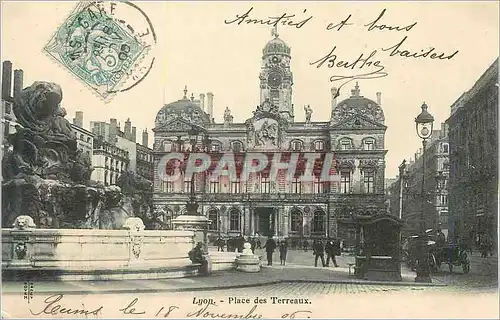 Cartes postales Lyon Place des Terreaux