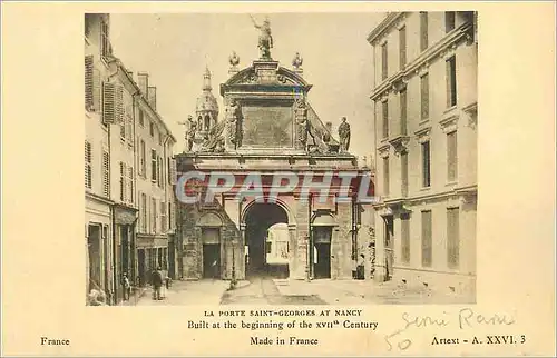 Cartes postales La Porte Saint Georges at Nancy