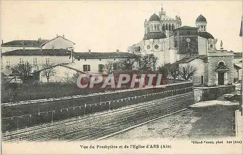 Cartes postales Vue du Presbytere et de L'Eglise d'Ars (Ain)