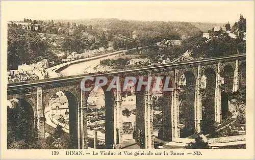 Cartes postales Dinan Le Viaduc et Vue Generale sur la Rance