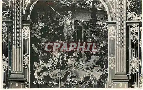 Cartes postales moderne Nancy Details de la Fontaine de Neptune