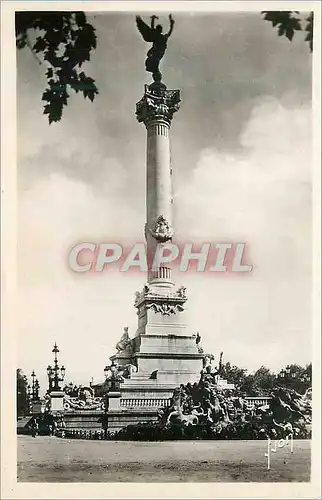 Moderne Karte Bordeaux (Gironde) Monument des Girondins Erige en 1895