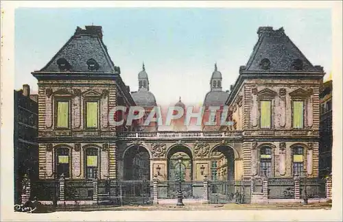 Cartes postales Lyon (Rhone) Hotel de Ville Facade et Place de la Comedie