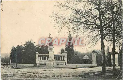Cartes postales  Monument des Enfants du Rhone Lyon