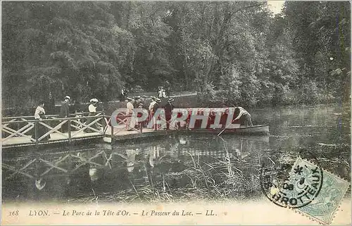 Cartes postales Lyon Le Parc de la Tete d'or Le Passeur du Lac