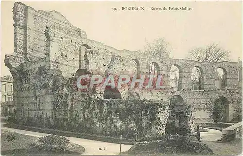 Cartes postales Bordeaux Ruines du Palais Gallien