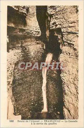 Cartes postales Route de l'Aigoual Bramabiau La Cascade a la sortie du gouffre