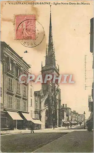 Cartes postales Villefranche sur Saone Eglise Notre Dame des Marais