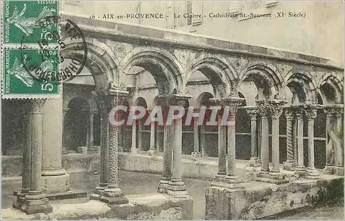 Cartes postales Aix en Provence Le Cloitre Cathedrale St Sauveur XIe Siecle