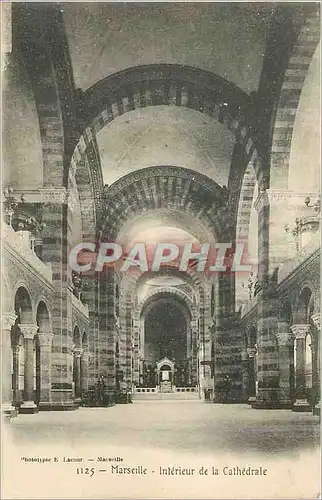 Ansichtskarte AK Marseille Interieur de la Cathedrale