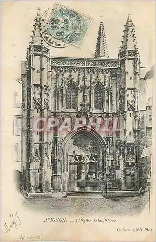 Cartes postales Avignon L'Eglise Saint Pierre