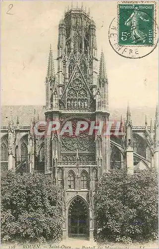 Cartes postales Rouen Saint Ouen Portail des Monuments