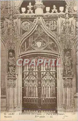 Cartes postales Albi Cathedrale Ste Cecile Porte du Choeur XVe siecle