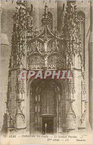 Cartes postales Albi Cathedrale Ste Cecile Le Grand Porche XVe siecle