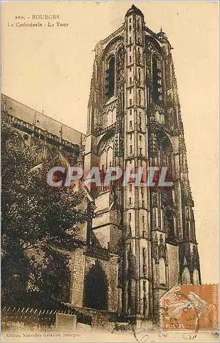 Cartes postales Bourges La Cathedrale La Tour