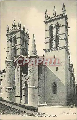 Cartes postales Montpellier La Cathedrale facade meridionale