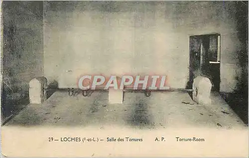 Cartes postales Loches (I et L) Salle des Tortures