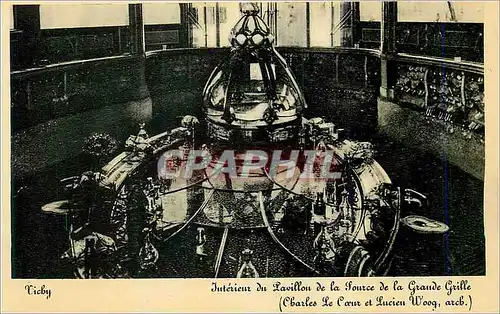 Moderne Karte Vichy Interieur du Pavillon de la Source de la Grande Grille (Charles le Coeur et Lucien Woog Ar
