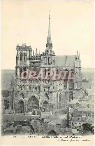 Cartes postales Amiens Cathedrale a Vol d'oiseau