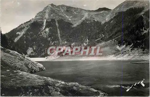 Moderne Karte Toute la Frane Vallee d'Ossau Le Pic de la Sagette vu Lac de Fabreges