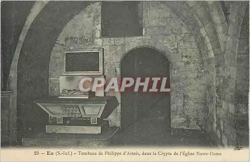 Ansichtskarte AK Eu (S Inf) Tombeau de Philippe d'Artois dans la Crypte de l'Eglise Notre Dame