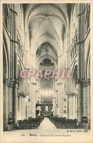 Cartes postales Blois Interieur de Saint Nicolas