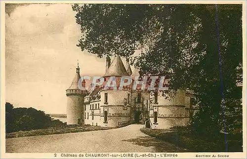 Cartes postales Chateau de Chaumont sur Loire (L et Ch) L'Entree
