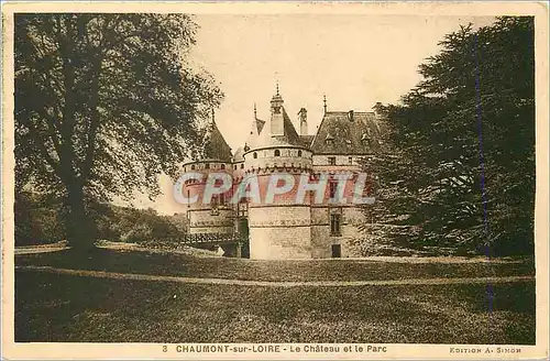 Cartes postales Chaumont sur Loire Le Chateau et le Parc