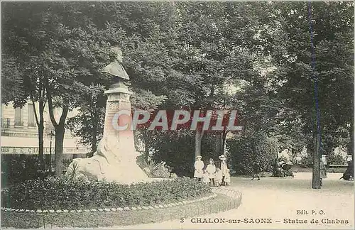 Cartes postales Chalon sur Saone Statue de Chabes