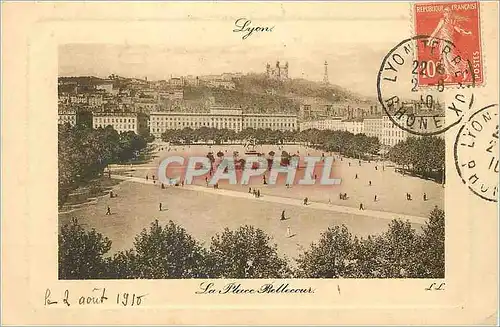 Cartes postales Lyon La Place Bellecour