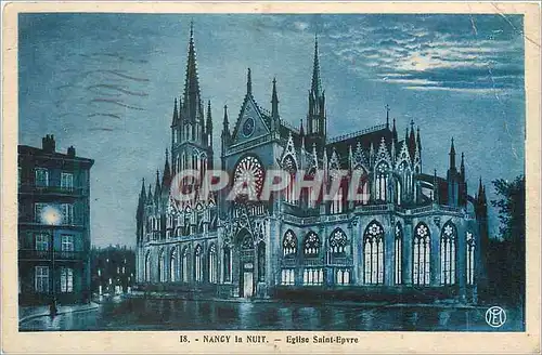 Ansichtskarte AK Nancy la Nuit Eglise Saint Epvre