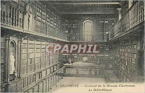 Ansichtskarte AK Dauphine Couvent de la Grande Chartreuse La Bibliotheque