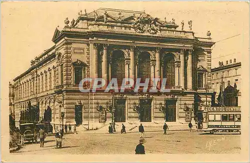 Ansichtskarte AK Montpellier Le Theatre Municipal Tramway