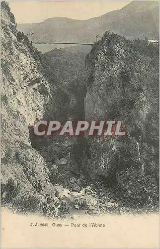 Ansichtskarte AK Cusy Pont de l'Abime