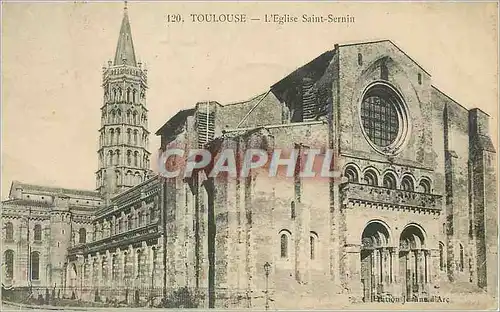Cartes postales Toulouse L'Eglise Saint Sernin