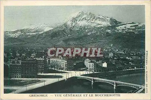 Cartes postales Grenoble Vue Generale et le Moucherotte