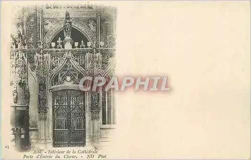 Ansichtskarte AK Albi Interieur de la Cathedrale Porte d'Entree du Ch�ur (carte 1900)