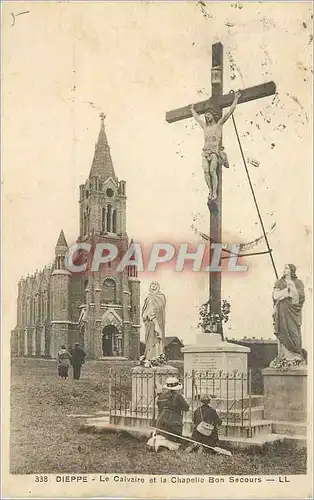 Cartes postales Dieppe Le Calvaire et la Chapelle Bon Secours