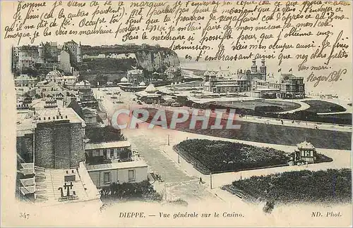 Ansichtskarte AK Dieppe Vue generale sur le Casino