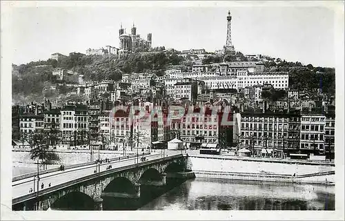 Cartes postales moderne Lyon Le Pont au Change et coteau de Fourviere