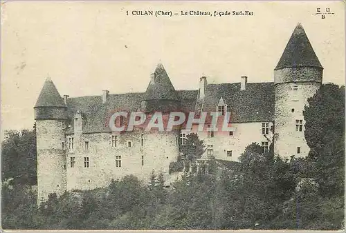 Cartes postales Culan (Cher) Le Chateau facade Sud Est